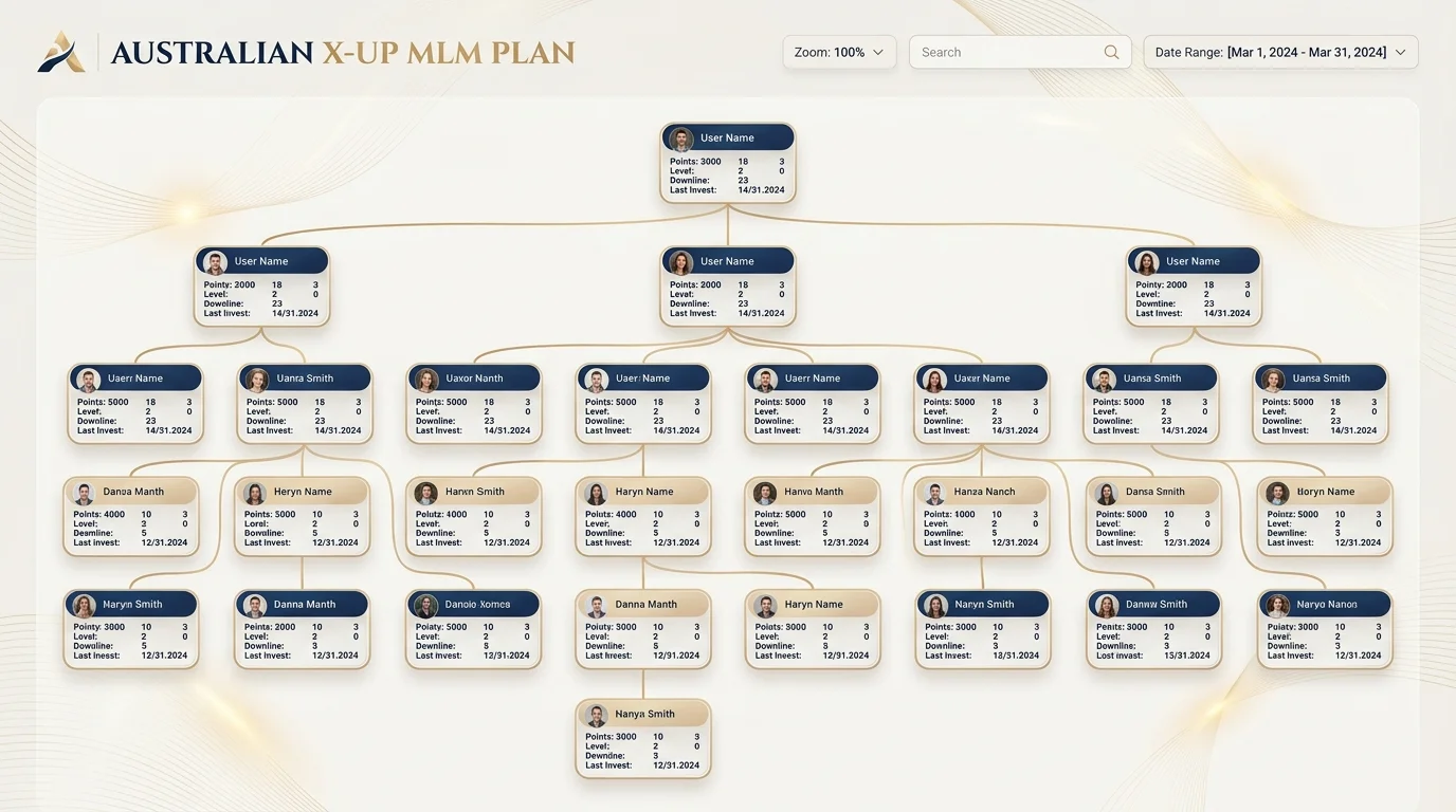 Australischer X-Up MLM-Plan