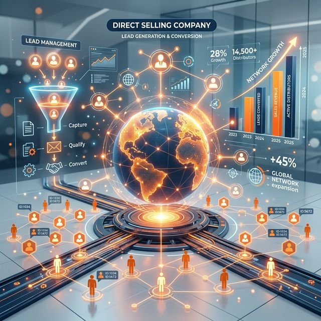 Lead Management and Network Growth Visualization